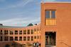 Principal elevation addressing the courtyard.