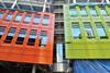 The bright facades facing Bucknall Street.