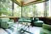 Garden room: David Kohn in his favourite room. Its interwoven marble floor and distinctive window-sill garden escaped changes to the house in the 1950s.