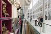 The stair leading from the ground floor entrance to the newly refurbished Grand Gallery.