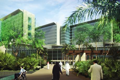 Aecom’s masterplan for the King Khalid Medical City in Dammam, Saudi Arabia, is focused on a 1,000-bed hospital.