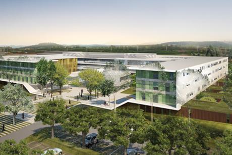 Eco-hospital in Carcassonne, France, by AIA Associés.