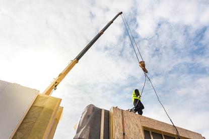 structural insulated panel SIP offsite shutterstock_465609092